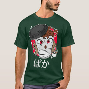 Camiseta Fúria no Café, Anime Kawaii, Gótico Pastel Aesth