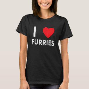 Camiseta Fúrias Corações Bonitas Furry Fandom Amor 3