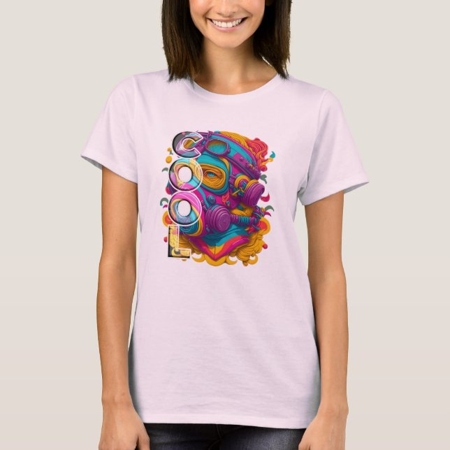 CAMISETA FURÍSTICA COM MÁSCARA DE GÁS. (Frente)