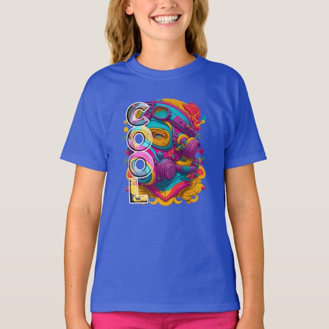 CAMISETA FURÍSTICA COM MÁSCARA DE GÁS. (Frente)