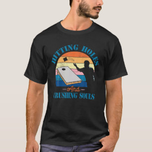 Camiseta Furos E Almas Esmagadoras - Vintagem Engraçada C