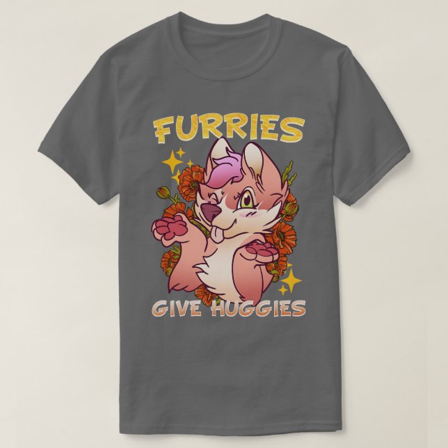 Camiseta Furries dá Huggies I Fandom I Cosplay 1 (Frente do Design)