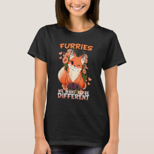 Camiseta Furries Queremos Ser Diferentes Em Cute Furry Cosp