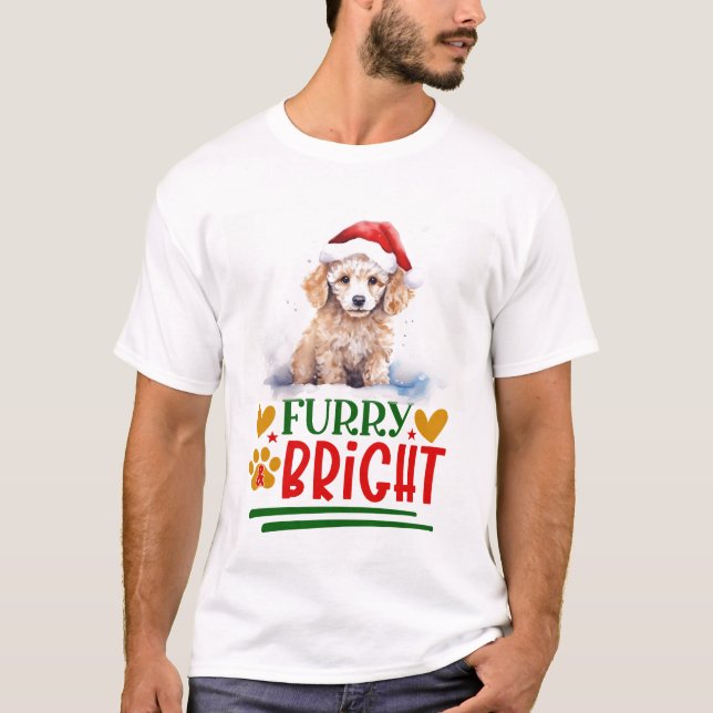 Camiseta Furry & Bright Poodle (Frente)