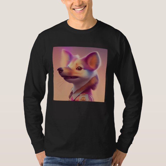 Camiseta Furry Fuzzy Sneaky Squirrel Ferret Animal Peach Go (Frente)