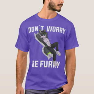 Camiseta Furry Não Se Preocupe Com Furry Wolf Fo