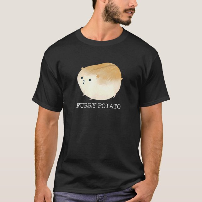 Camiseta Furry Potato  Cute Chubby Hamster Men Women Hamste (Frente)