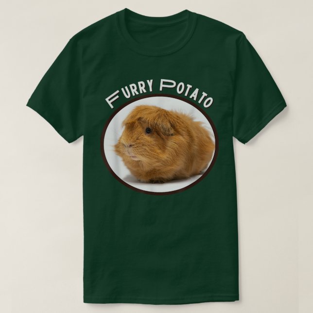 Camiseta Furry Potato Funny Guiné-Pig Nome Animal Errado Jo (Frente do Design)