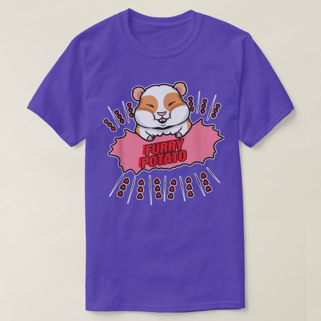 Camiseta Furry Potato - Funny Guinea Pig  (Frente do Design)