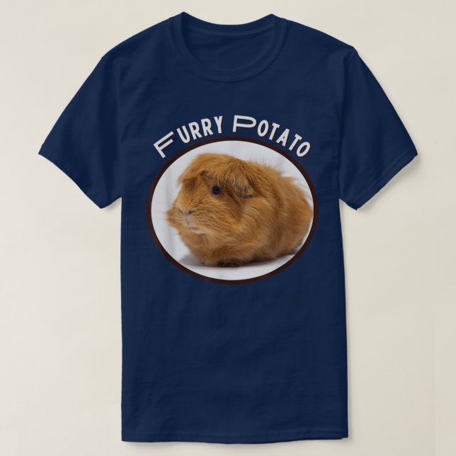 Camiseta Furry Potato Funny Guinea-Pig Wrong Animal Name Jo (Frente do Design)