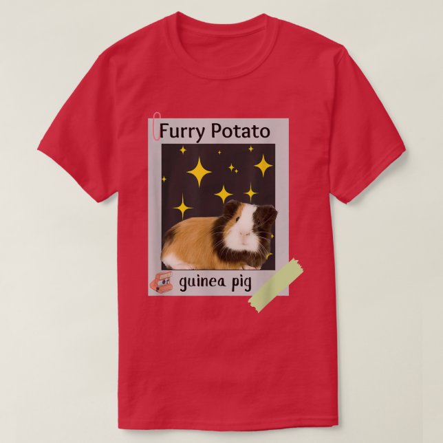 Camiseta Furry Potato Funny GuinéPig Nome Animal Errado Jok (Frente do Design)