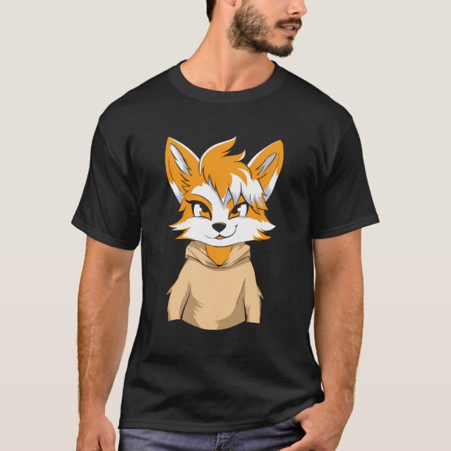 Camiseta Fursona Furries - Cosplay Furry Fandom (Frente)