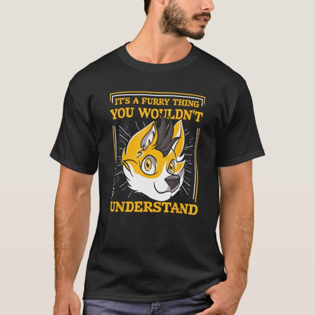 Camiseta Fursona Raposa Furries Cosplay Furry Fandom (Frente)