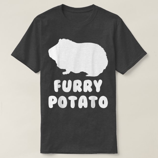 Camiseta Furtado Batata Guiné Porco Engraçado Pet (Frente do Design)