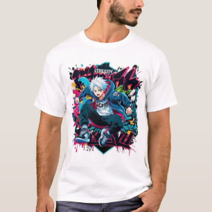 Camiseta Fusão de anime de rua: estilo urbano "ágil"