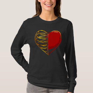 Camiseta Fusão de Coração e Caixa Torácica