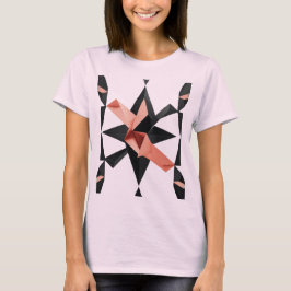 Camiseta Fusão de Dobras Rosa