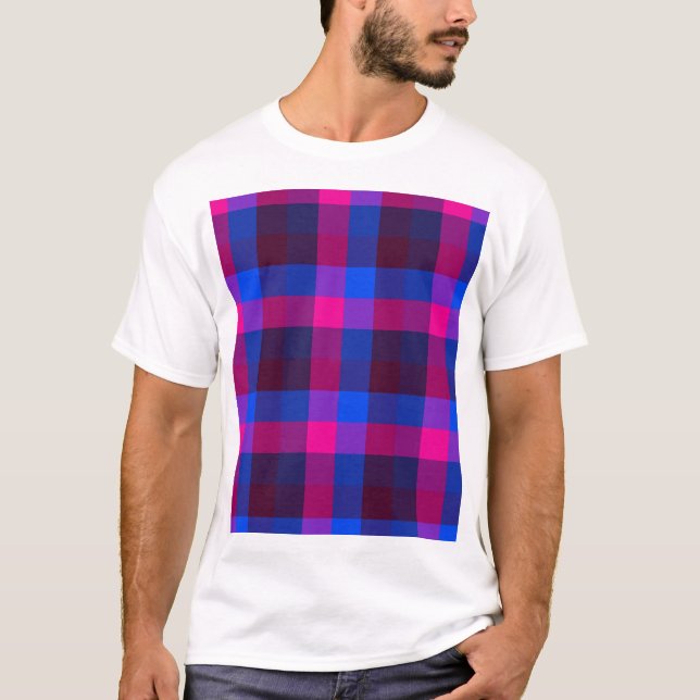 Camiseta Fusão de mosaico néon (Frente)