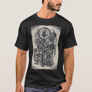 Camiseta Fusão de Relógios a Vapor