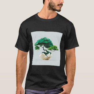 Camiseta Fusão Geométrica Em Que Bonsai Cumpre A Matemática