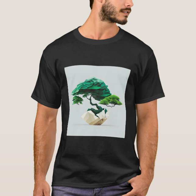 Camiseta Fusão Geométrica Em Que Bonsai Cumpre A Matemática (Frente)