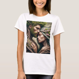 Camiseta fusão homem e natureza