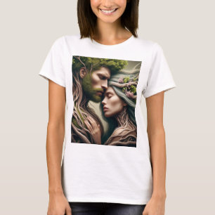 Camiseta fusão homem e natureza