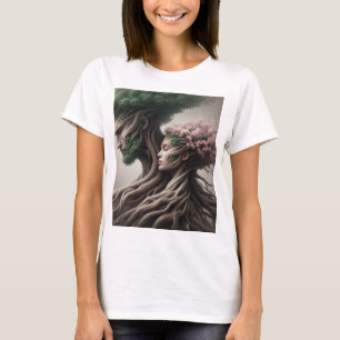 Camiseta fusão homem e natureza