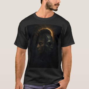 Camiseta Fusão Humano e Ciborgue - Dualidade da Natureza Te