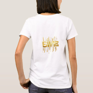 Camiseta Fusão Preta e Dourada