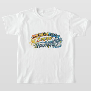 Camiseta Fusão Sulista Furacão de Sol Crianças Sassy