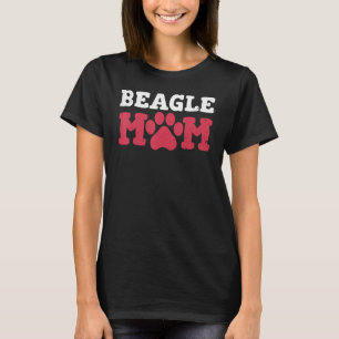 Camiseta Fusca-branca-beagle Mães Beagle Dog Beagle Proprie