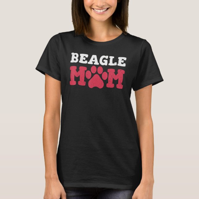Camiseta Fusca-branca-beagle Mães Beagle Dog Beagle Proprie (Frente)