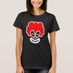 Camiseta Fusca de Palhaço de Circo Palhaço de Vaca Vermelha