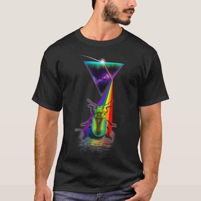 Camiseta Fusca de Vintage Retro Prism (Frente)