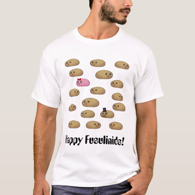Camiseta Fusulinídeos Felizes! (Frente)