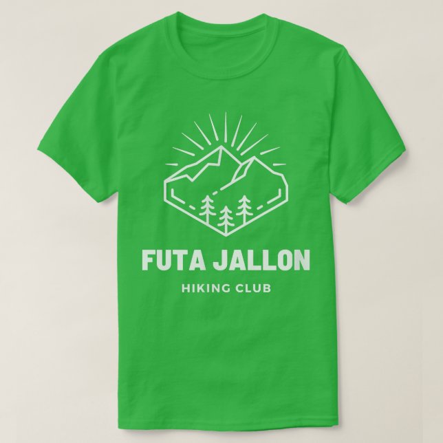 Camiseta Futa Jallon Hiking Club  West African Fulani Mandi (Frente do Design)