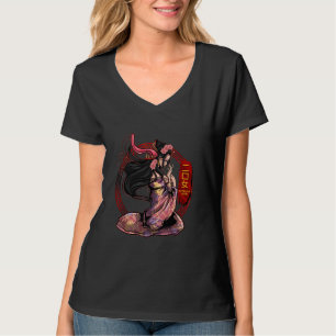 Camiseta Futakuchi Onna Monstro Yokai Mitologia Japonesa An