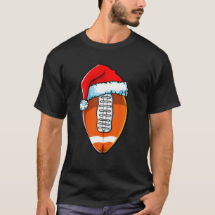 Camiseta Fútbol de Navidad Gorro de Papai Noel Divertido Bo