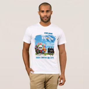 Camiseta Futebol 2026 futebol Argentina Nome Personalizado