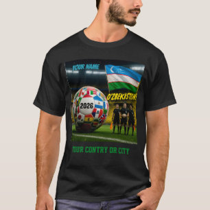 Camiseta Futebol 2026 futebol Uzbequistão Nome Personalizad