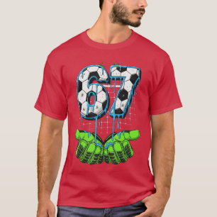 Camiseta Futebol 67 Seis Sete Divertido Gen Alpha Meme Gote