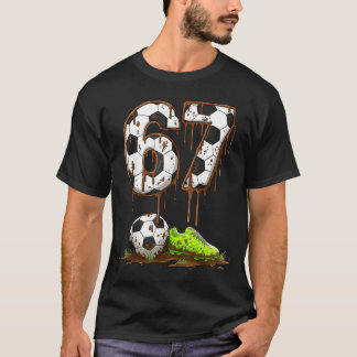 Camiseta Futebol 67 Seis Sete Meme Meninos Adolescentes Cri