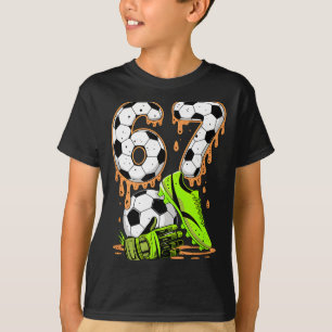 Camiseta Futebol 67 Seis Sete Meme Meninos Adolescentes Cri