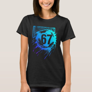 Camiseta Futebol 67 Seis Sete Número Legal Engraçado Meme d