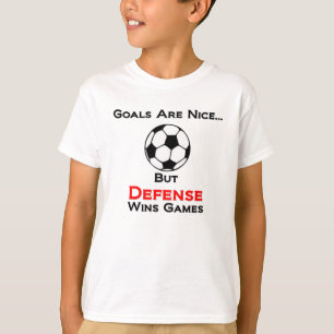 Camiseta Futebol - a defesa ganha jogos!