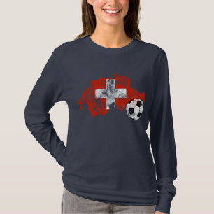 Camiseta Futebol afligido da suiça