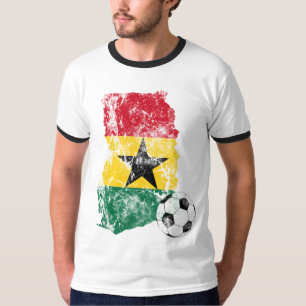Camiseta Futebol afligido de Ghana