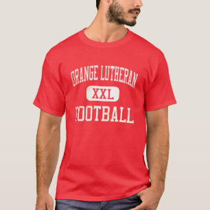 Camiseta Futebol alaranjado dos lanceiros do Lutheran