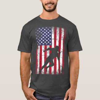 Camiseta Futebol Americano Bandeira Americana em 4 de julho